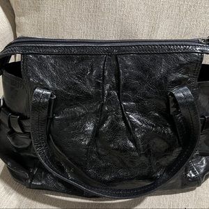 Francesco Biasia Black Leather shoulder bag excellent condition